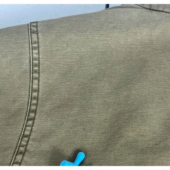 Levi's Snap Front Zip Khaki Trucker Jacket Men's Sz L Tan Pockets Quilted Lining - Picture 11 of 13